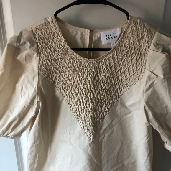 Bird & Knoll Freja Dress size XS NEW WITHOUT TAGS Coconut Cream $365 - Picture 3 of 13